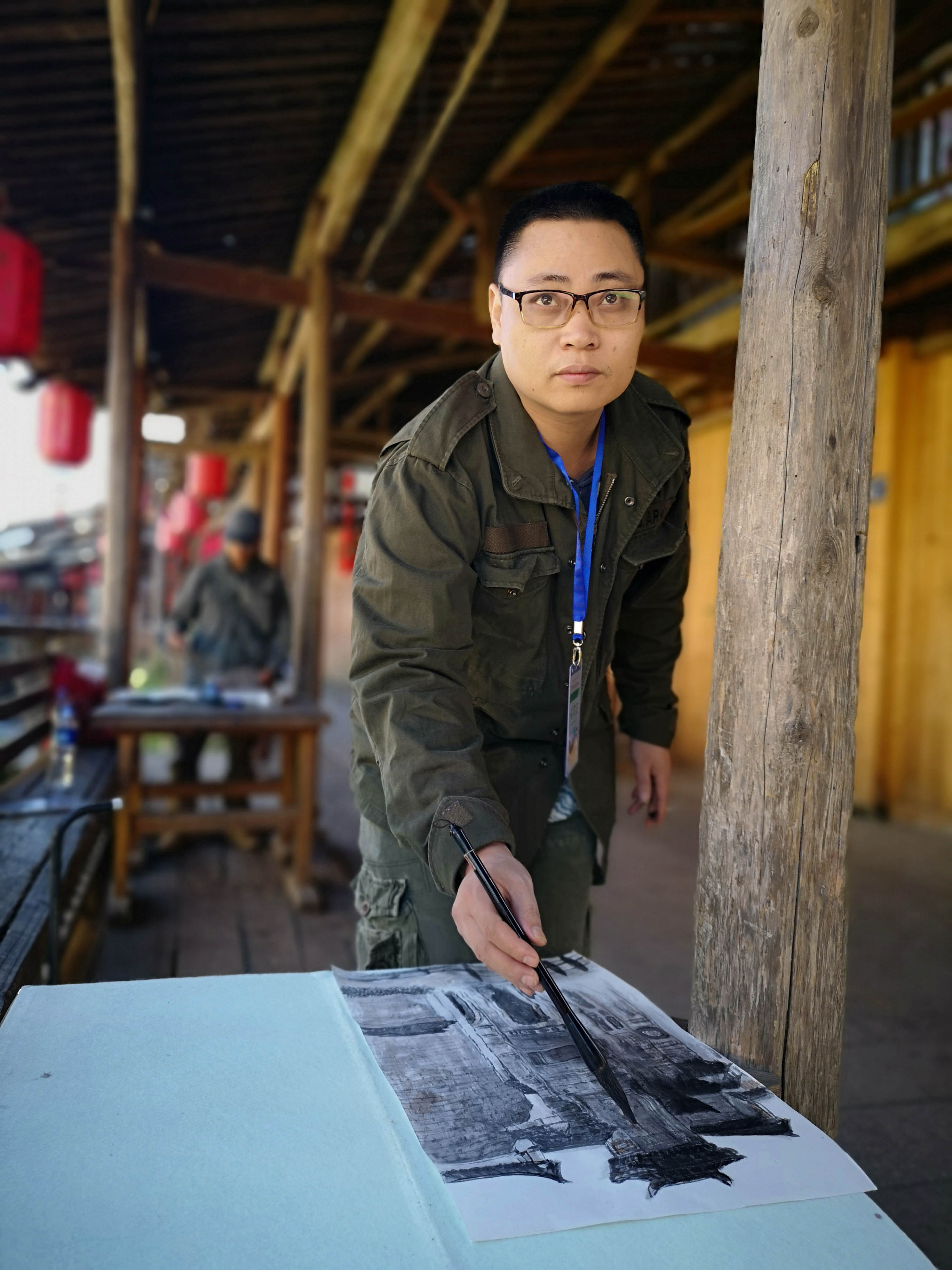  p>吴孔庭,号一啸堂主人,现居北京,1974年出生于福建仙游,中国美术家