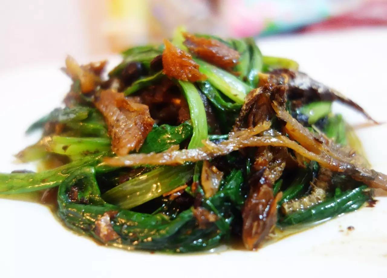 豆豉鲮鱼炒麦菜