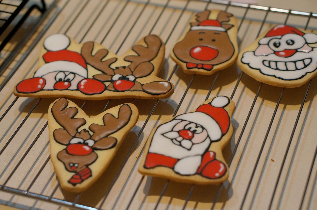 萌萌圣诞老人饼干