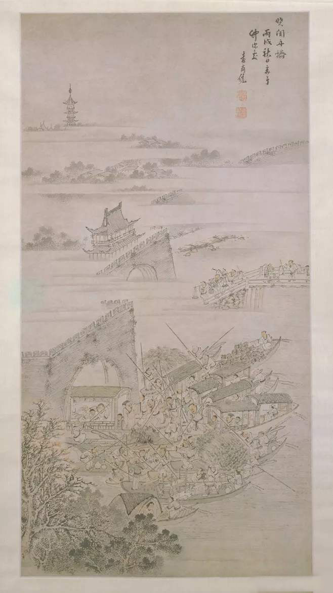  p>《晓关舟挤图》是明代画家 a href="#" data-lemmaid="2723039">