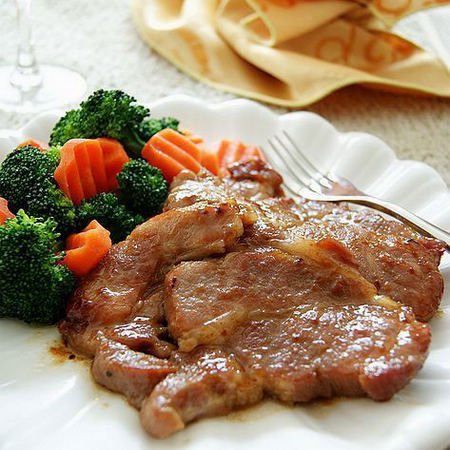 香煎梅花肉排