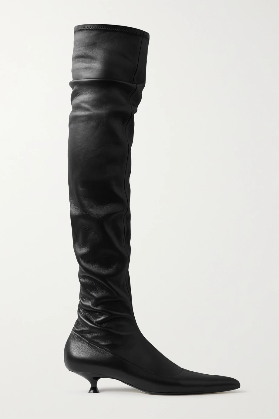 volos皮革过膝长靴