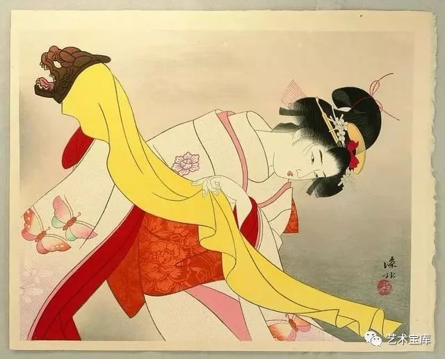 伊東深水 A-31 西方艺术史：日本“美人绘”代表画家伊东深水「108」_百科TA说