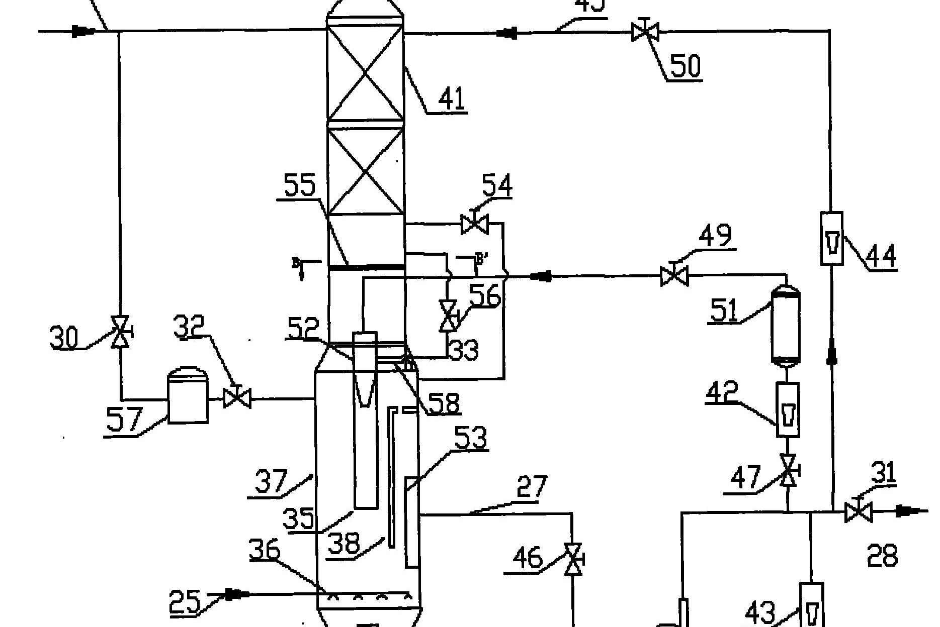 一种多相催化塔式碰撞流反应器