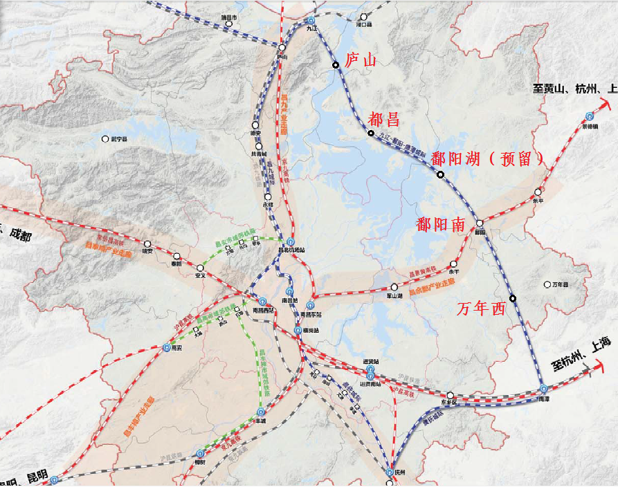 鄱阳县和鹰潭市的高速铁路,是按照《中华人民共和国城乡规划法》《 a