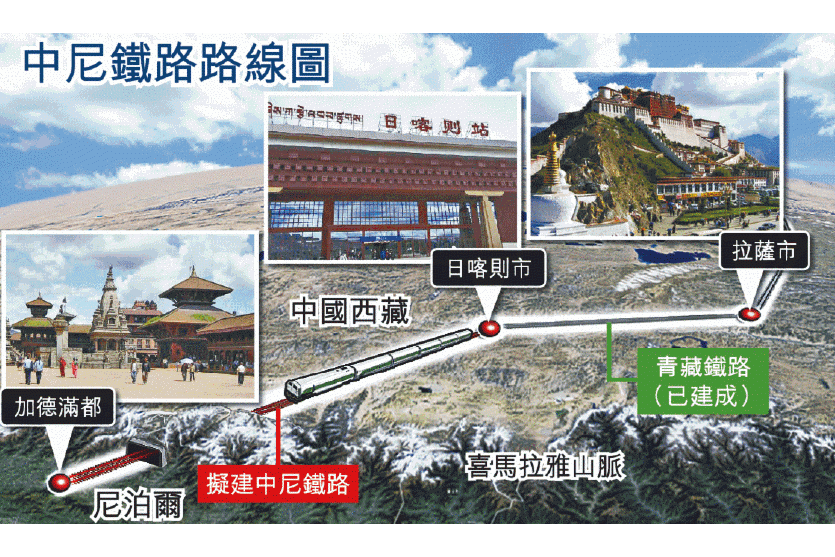  p data-id="gnbxojzcsz">中尼铁路路线为中国日喀则市-吉隆口岸