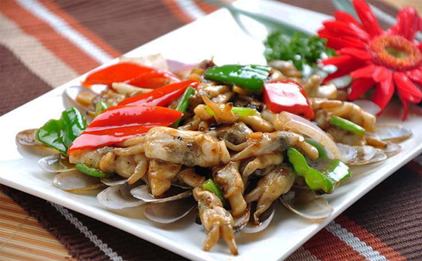 葱姜怪味儿蛏子