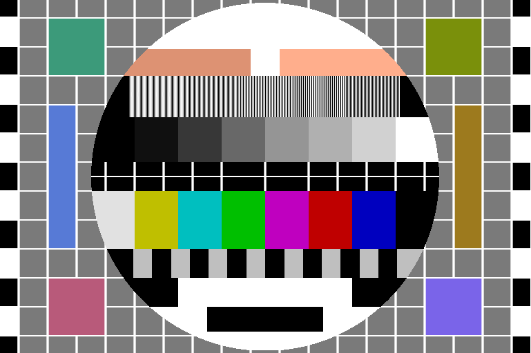  p>测试图(即电视信号测试图)又称测试卡,是指电视台在正常电视节目