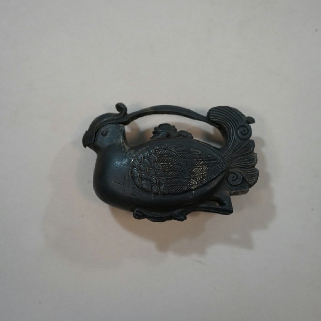 水族鸳鸯形牛角墨斗