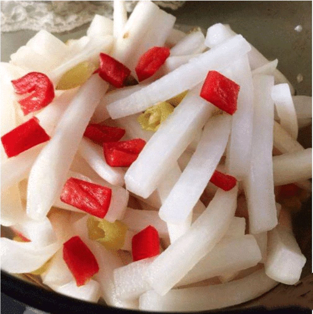  p>腌制白萝卜是以白萝卜为主料,生抽,白糖,盐,香醋为辅料的食品. /p>