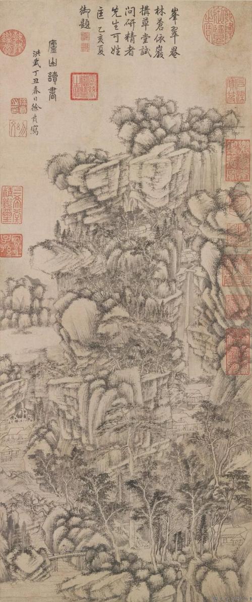 庐山读书图