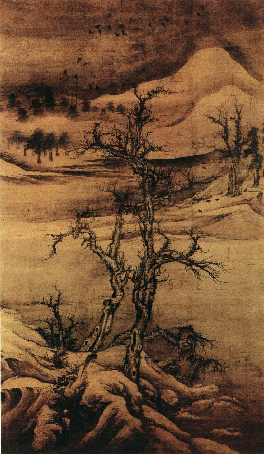 p《元罗稚川古木寒鸦图》是中国元朝画家 a target"_blank href"