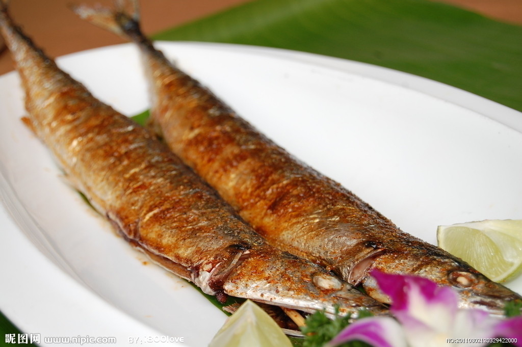  p>秋刀鱼( i>cololabis saira /i>)又称竹刀鱼,由于其体形修长如刀