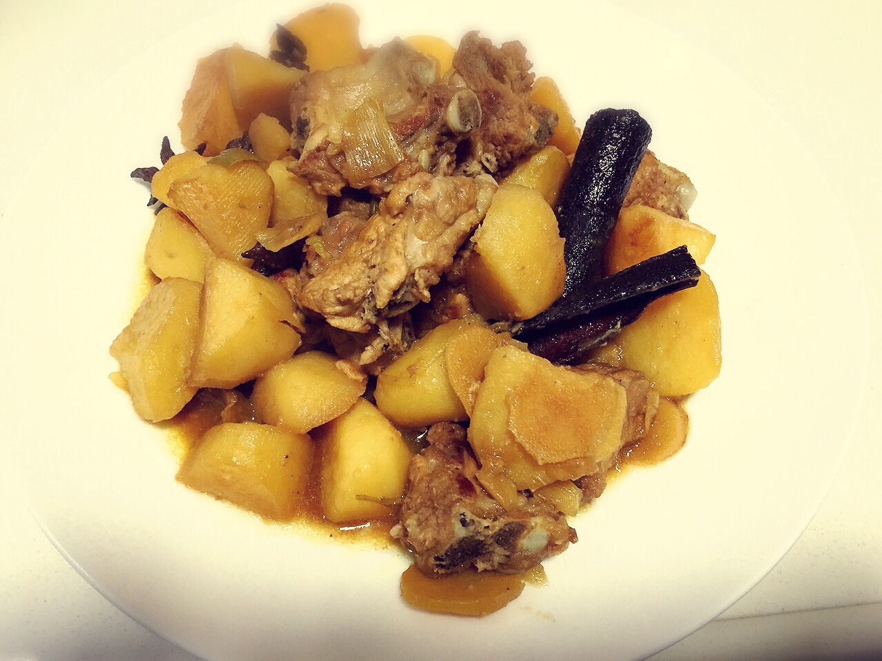 土豆烧肋排骨