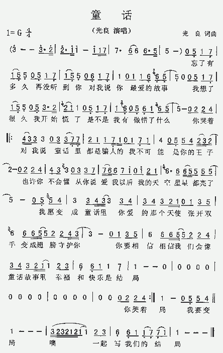 《童话》是 a target="_blank" href="/item/光良/142982" data-lemma