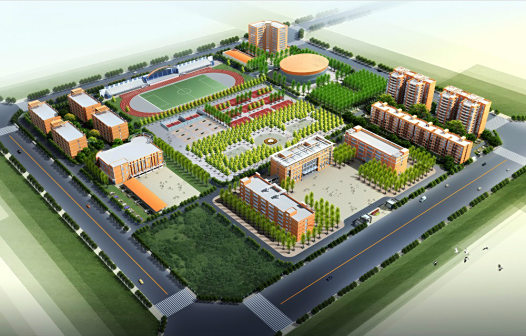<p>学院鸟瞰图