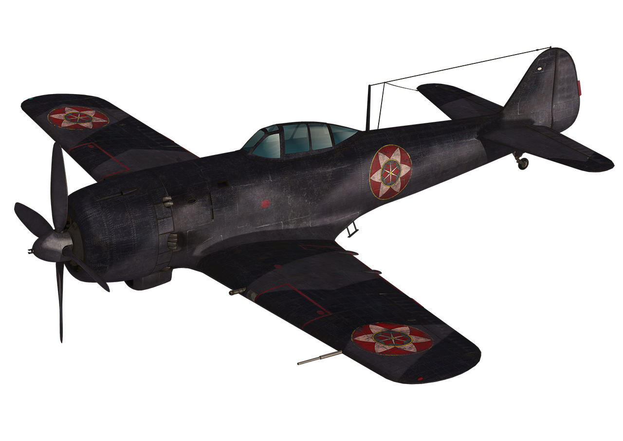  p>四式疾风战斗机由中岛飞机场研制生产,制式型号为 四式单(座)战(斗