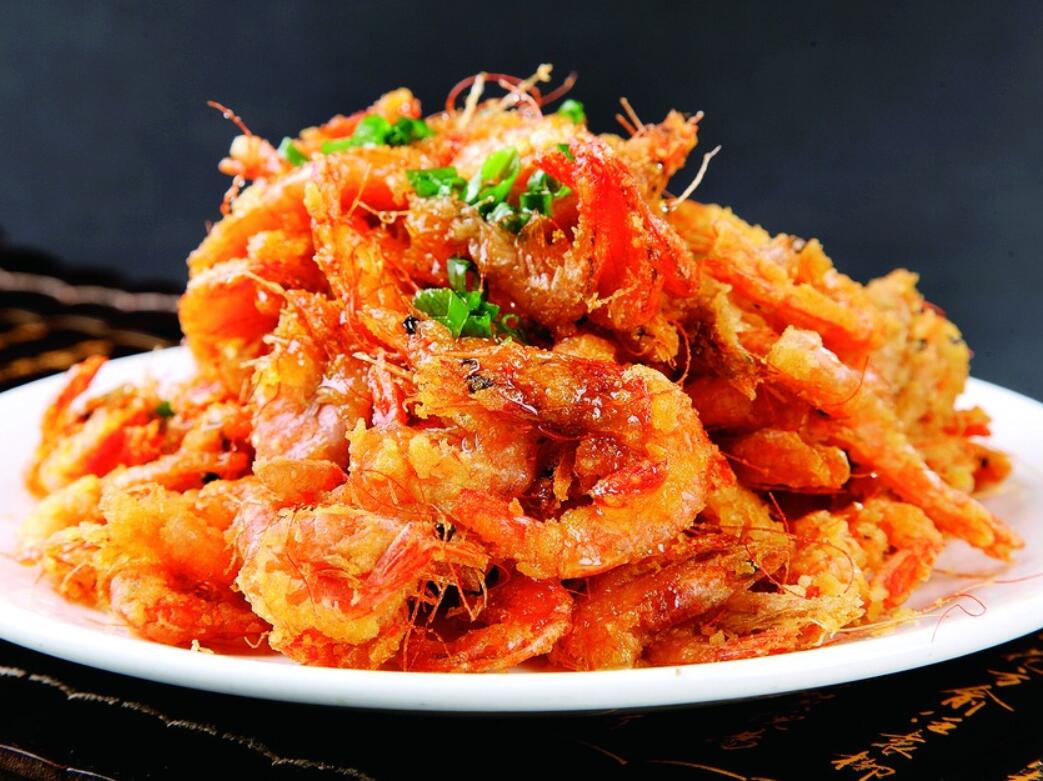 椒盐酥炸小河虾