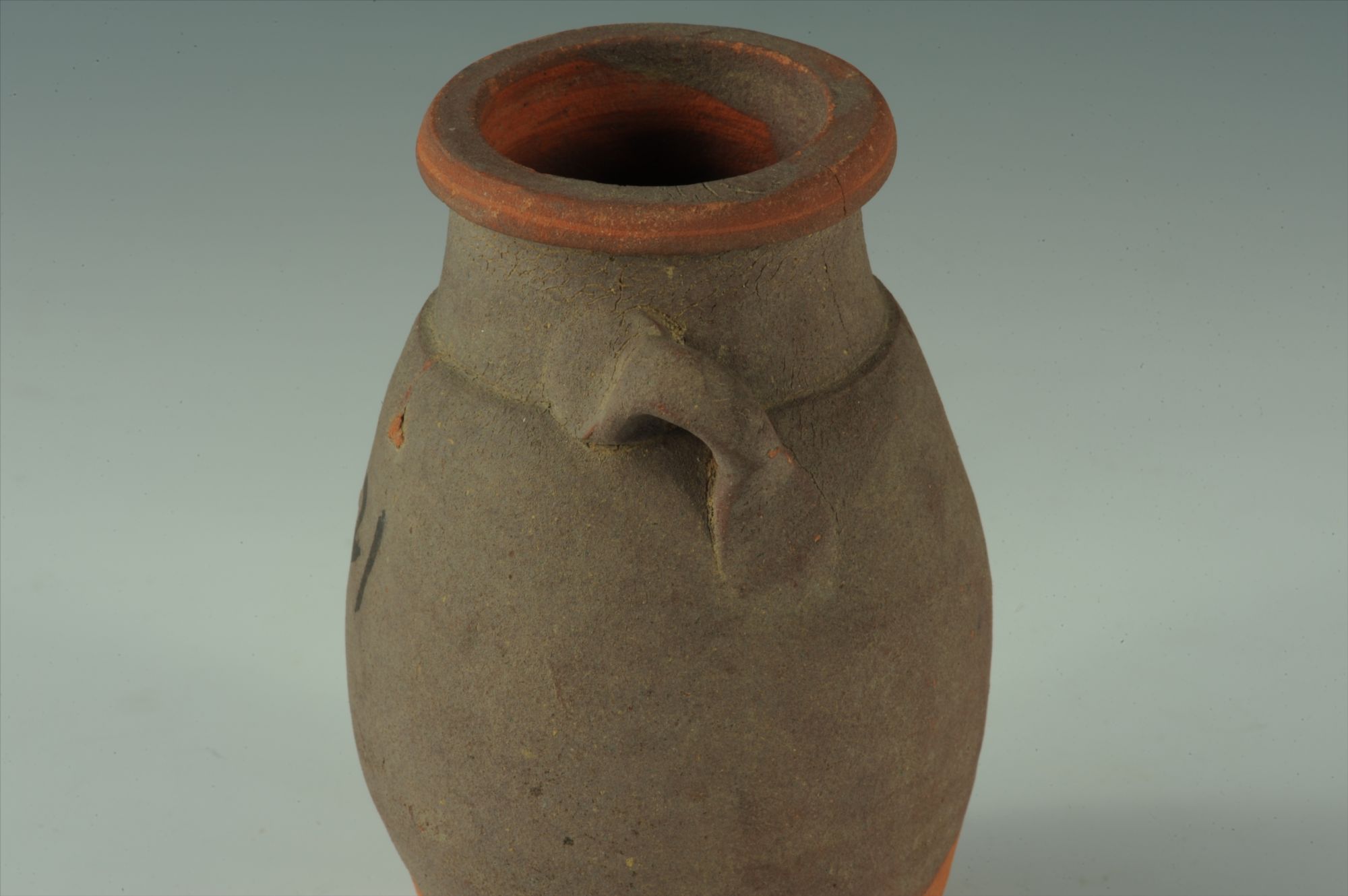 宋元时期红陶双耳小罐