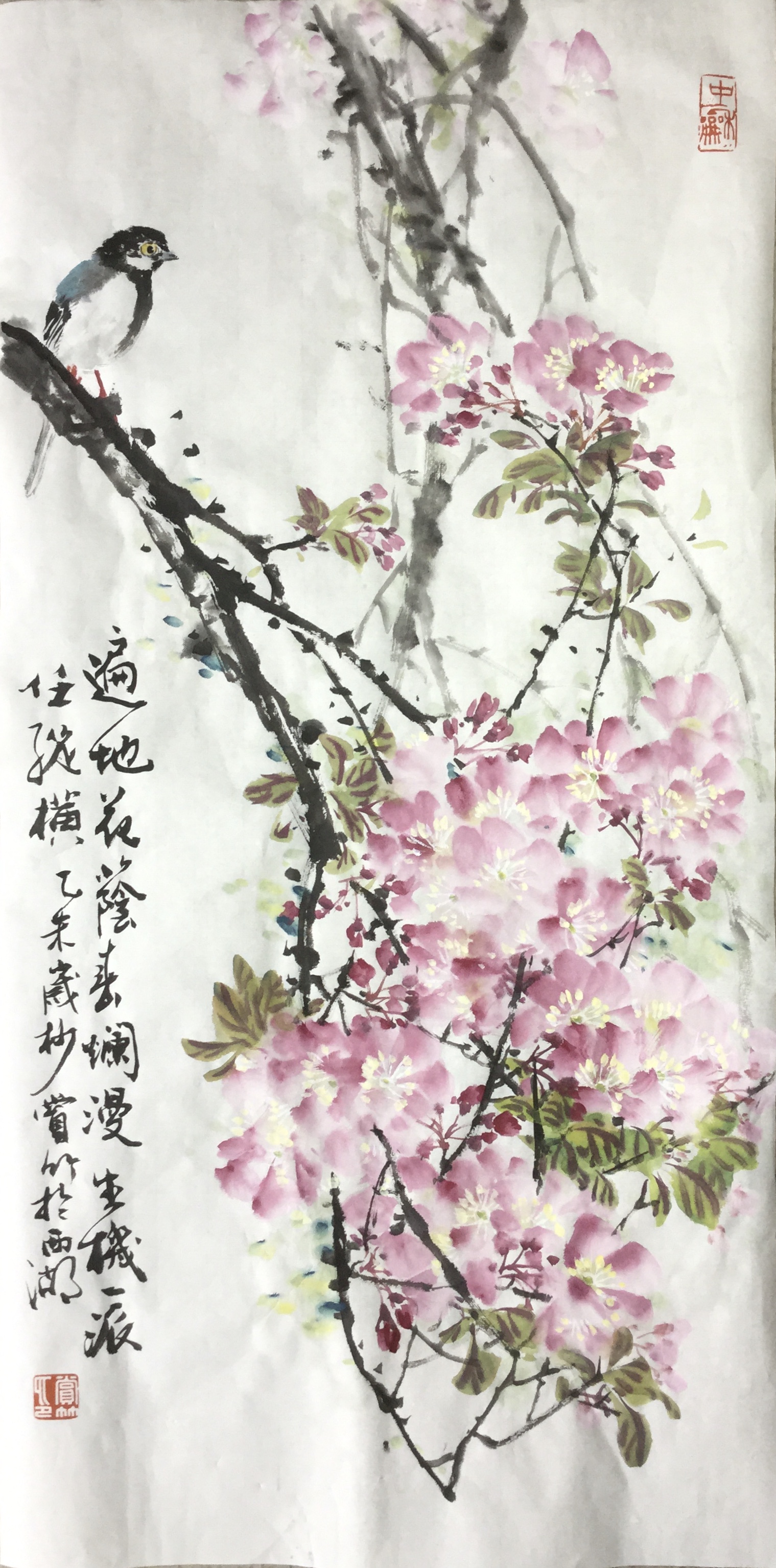 赏竹,著名花鸟画家,1948年生,20岁时拜花鸟