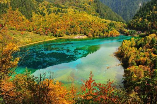 九寨沟五花海_百度百科