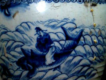 亦作"骑鲸鱼","骑长鲸",为咏李白之典. /p>