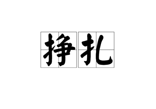 挣扎（尽力支撑或摆脱的汉语词汇）_百度百科