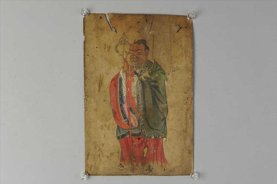 zaqi">民国道教普掠神像图页是重庆中国三峡博物馆收藏的绘画类作品