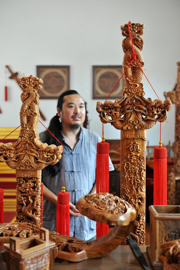 木雕(永乐桃木雕刻)