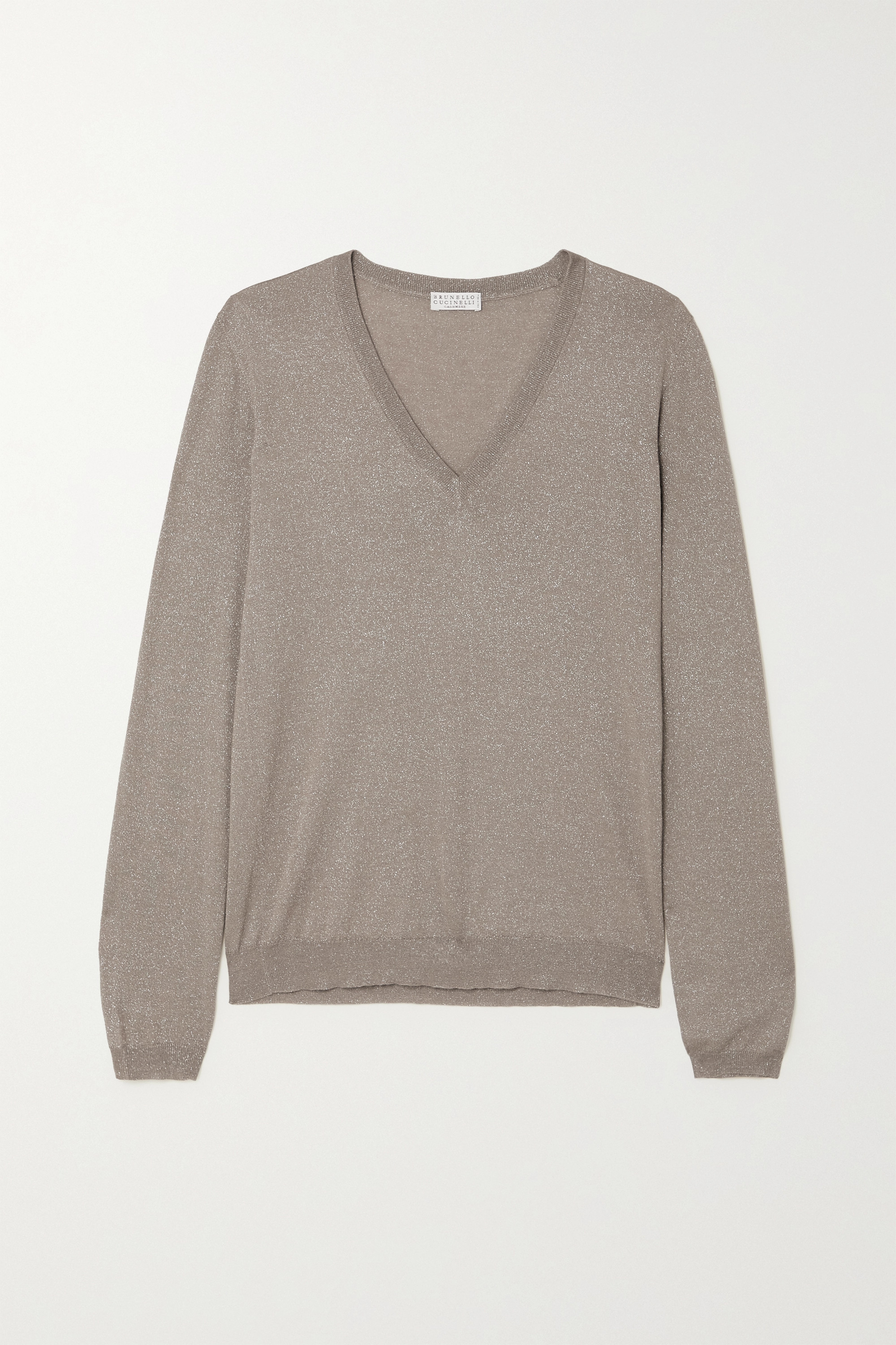 金属感羊绒混纺毛衣