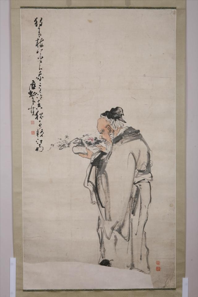 清黄慎老人梅花图轴