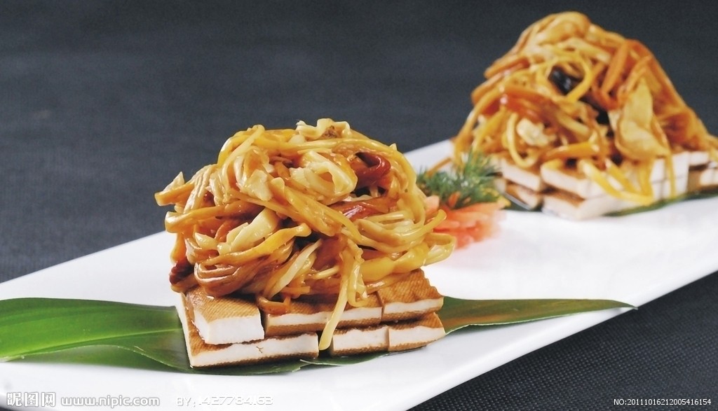 干锅豆干金针菇