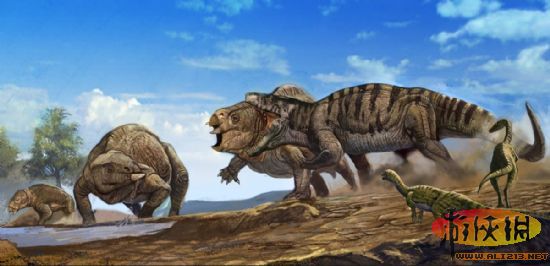 波斯特鳄体长最大为6米,具有较高的巨大头骨,似乎是