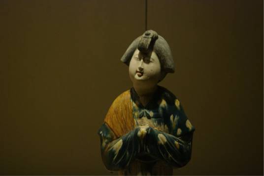 唐三彩女立俑（唐代三彩釉陶器，陕西历史博物馆藏品）_百度百科