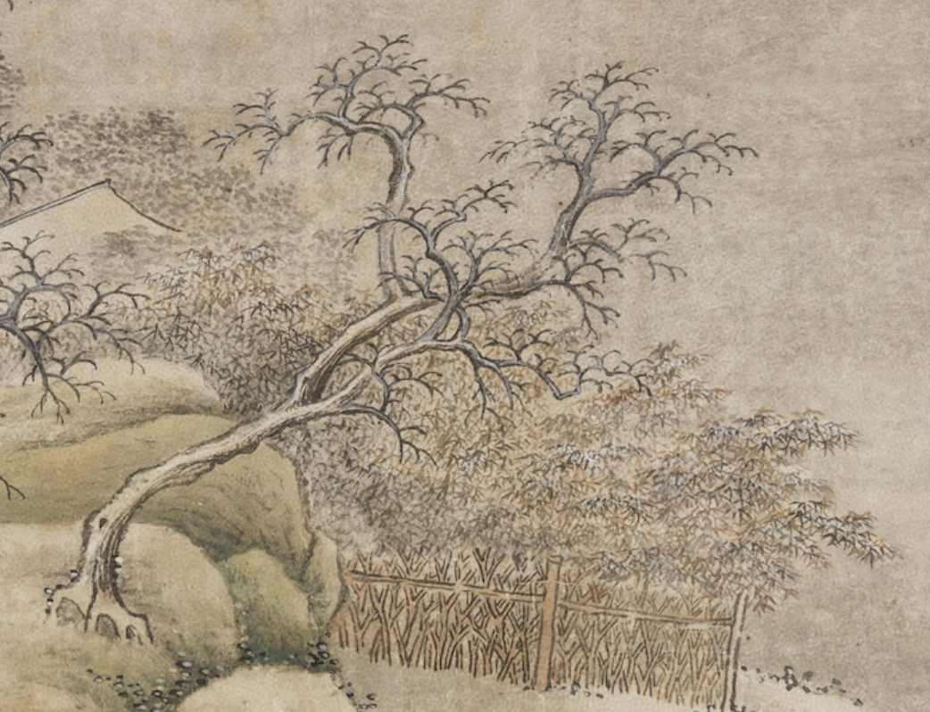 仿王维江山雪霁图
