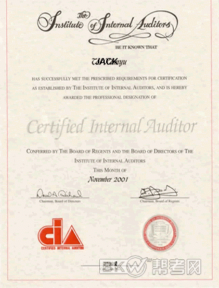 注册国际内部审计师