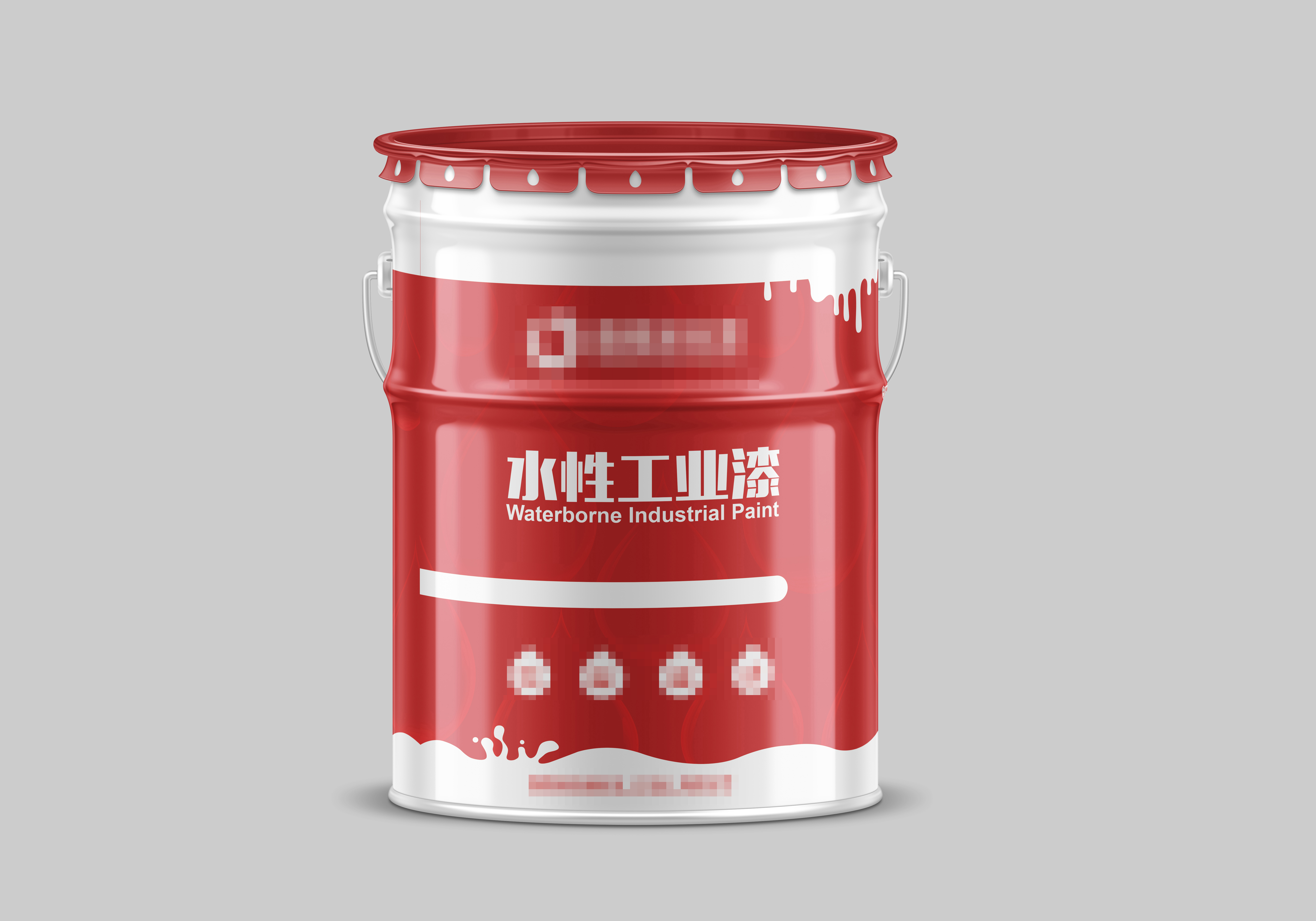  p>水性工业漆主要是用水来做稀释剂,不需要固化剂,稀料一些溶剂,是