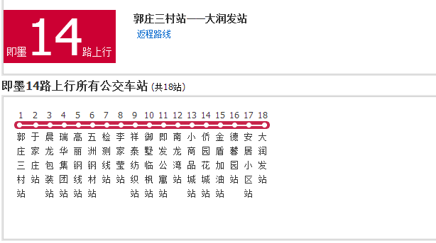 即墨公交2014路