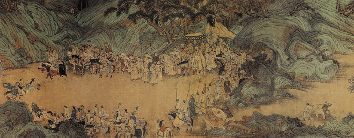  p>《狩猎人物图》是元代画家赵雍的作品.