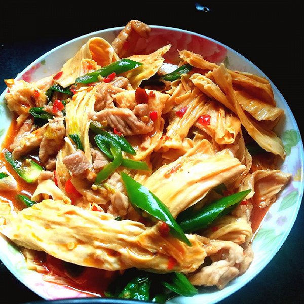 肉炒腐竹