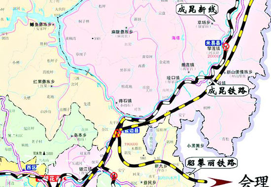  p>成昆铁路复线是在既有 a target="_blank" href="/item/成昆铁路