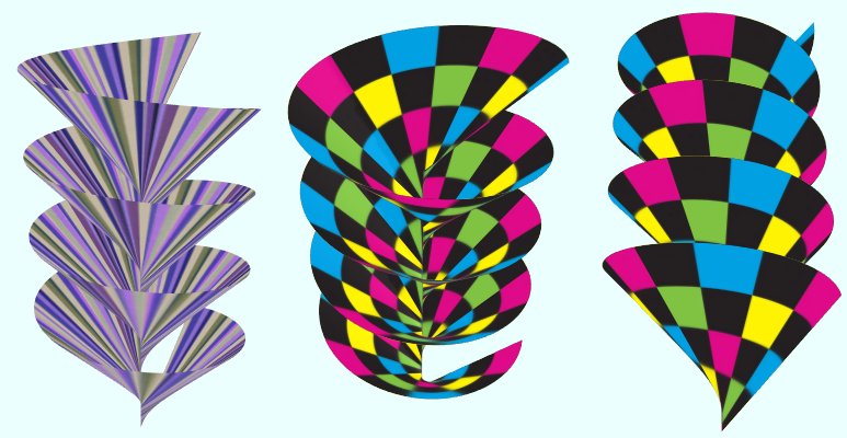 data-lemmaid="13033889">曲面 /a>,称为螺旋面(helicoidal surface)