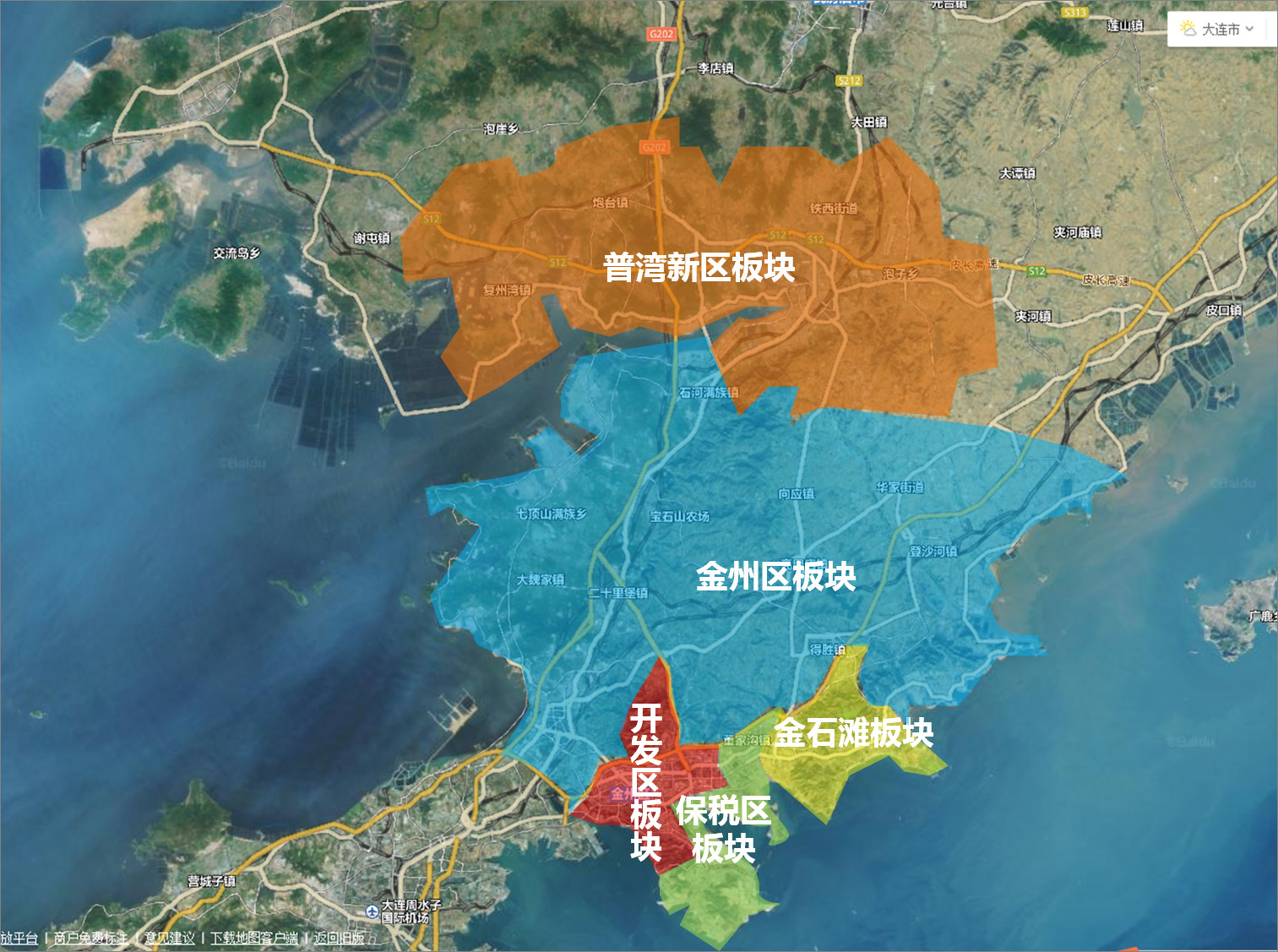 金普新区,隶属辽宁省 a target="_blank" href="/item/大连市/127186"