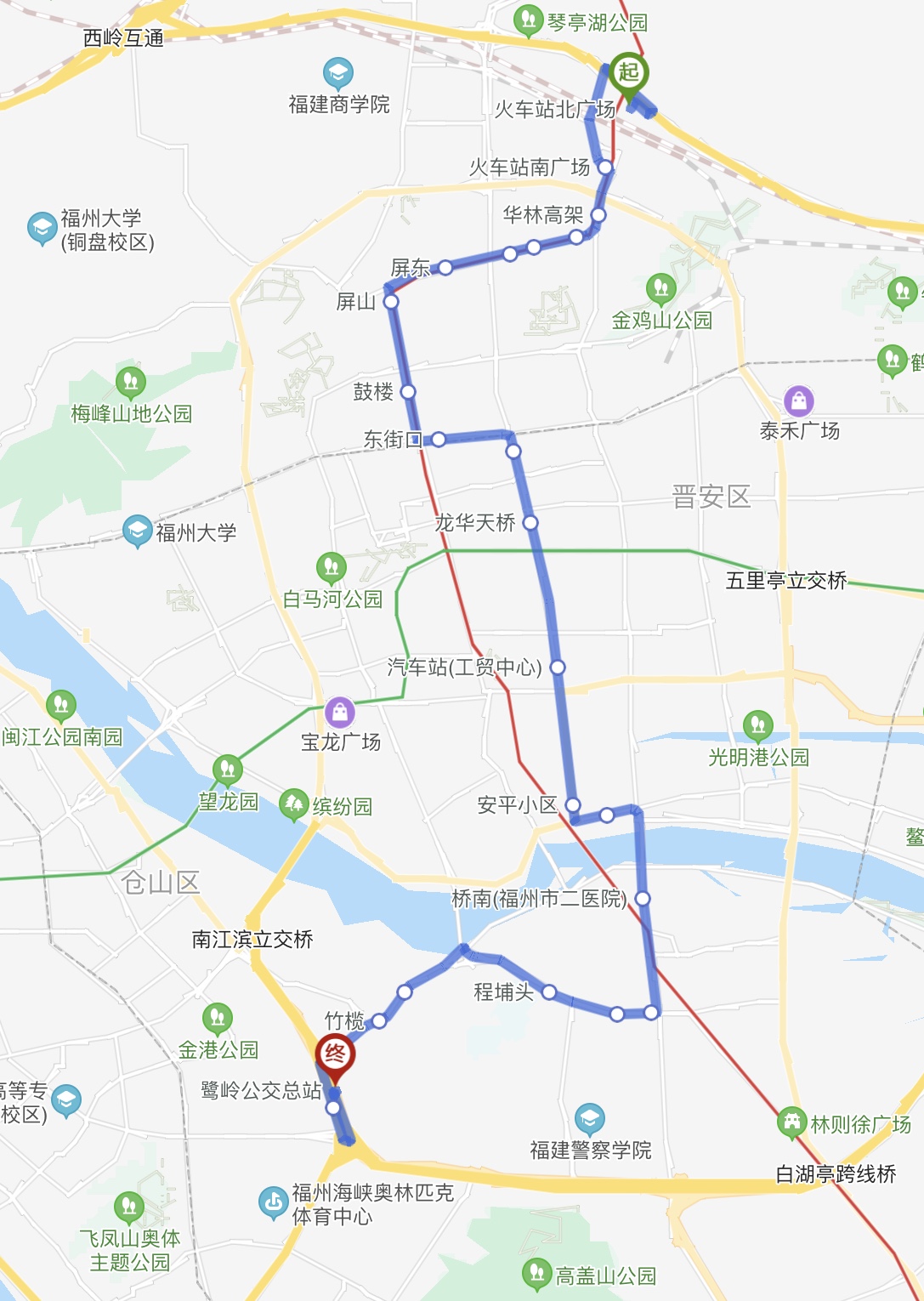 福州公交k1路