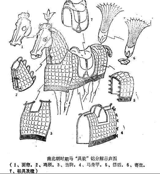 古代用来打仗的战马,身披铠甲与骑兵协同作战. /p>