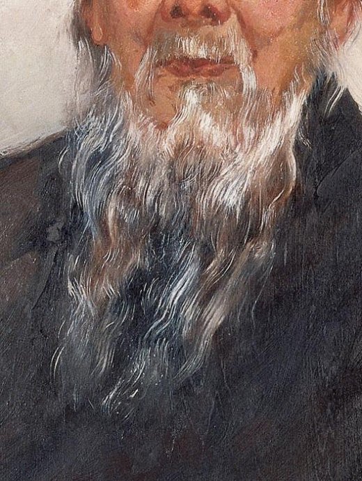 吴作人齐白石像