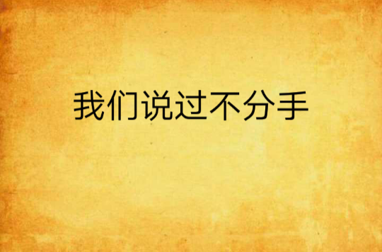 我们说过不分手