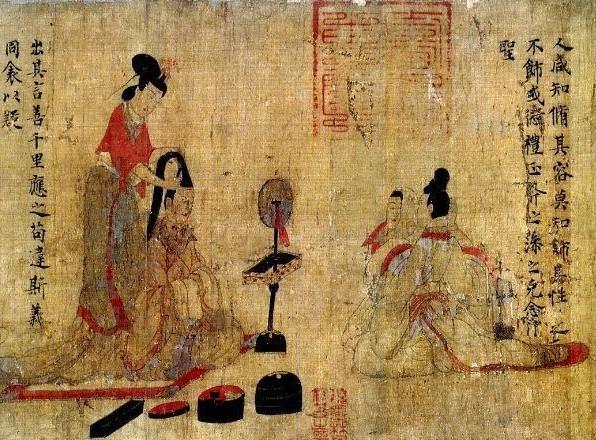 中国传统人物画十八描——中国古代人物衣服褶纹画法_百科TA说