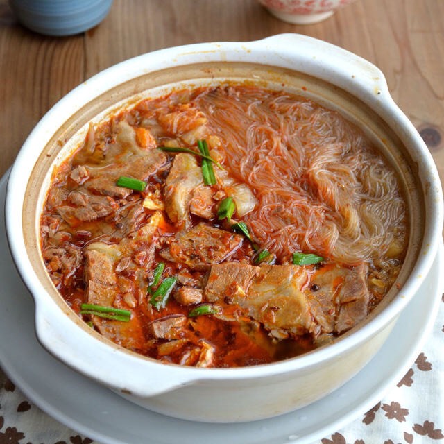 牛肉粉丝大白菜沙锅