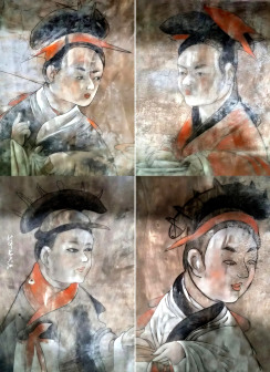 河南打虎亭汉墓壁画中的东汉女性服饰